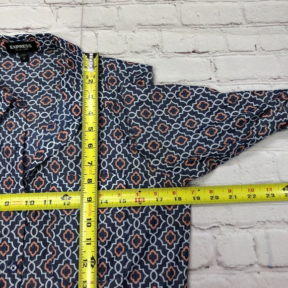 Express Women Long Sleeve Button City Shirt Top Blouse Size Small B233 -27 - Picture 4 of 14